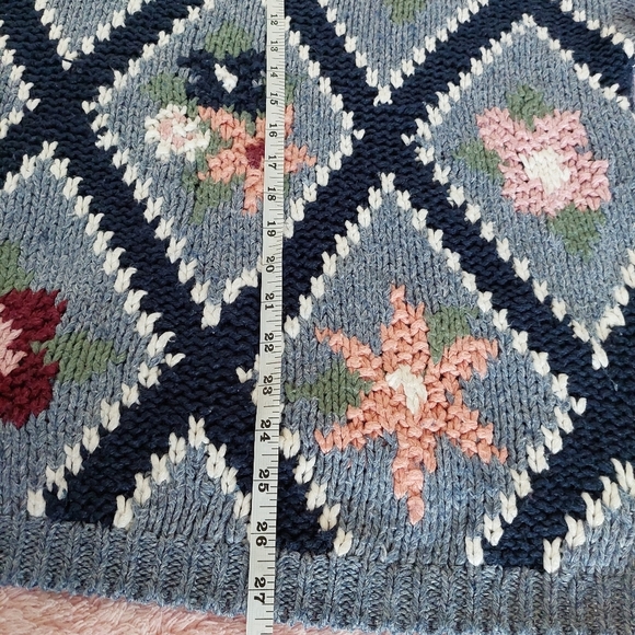 Vintage Maggie Lawrence Sport Knit Grandma Sweater Size Large - Picture 6 of 8